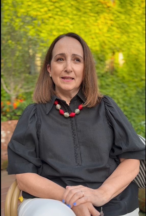 Testimonial video thumbnail showing pilgrims walking the Camino